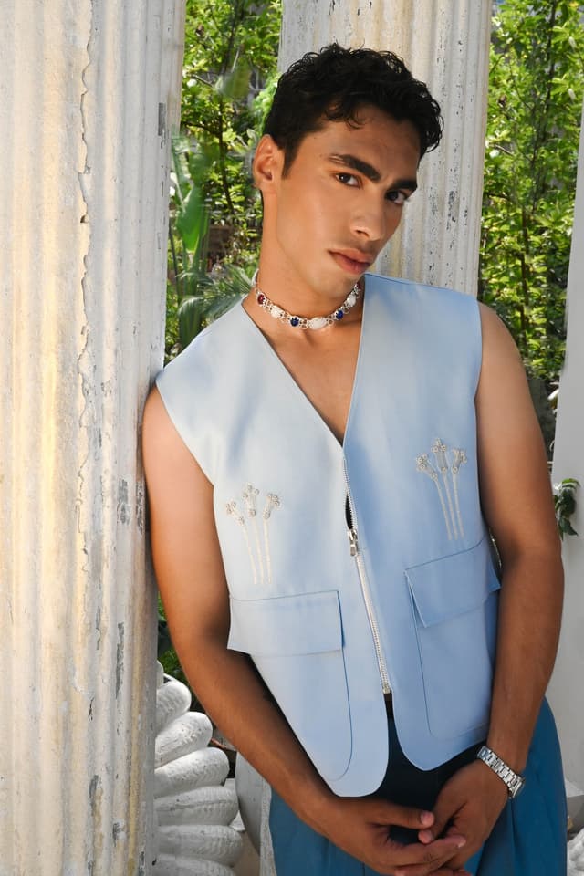 Egyptian Lotus Ice Blue Vest