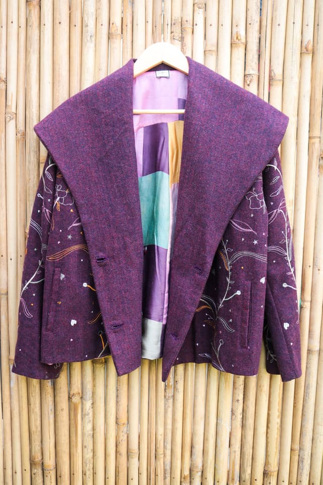 Amethyst Queen's Bagh Jacket-hover